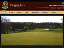 Tablet Screenshot of harrisonparkgolfcourse.com